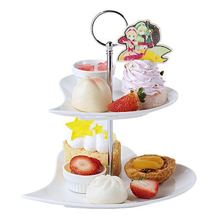 Sakura and Syaoran’s Dim-Sum Sweets Set, with jasmine tea