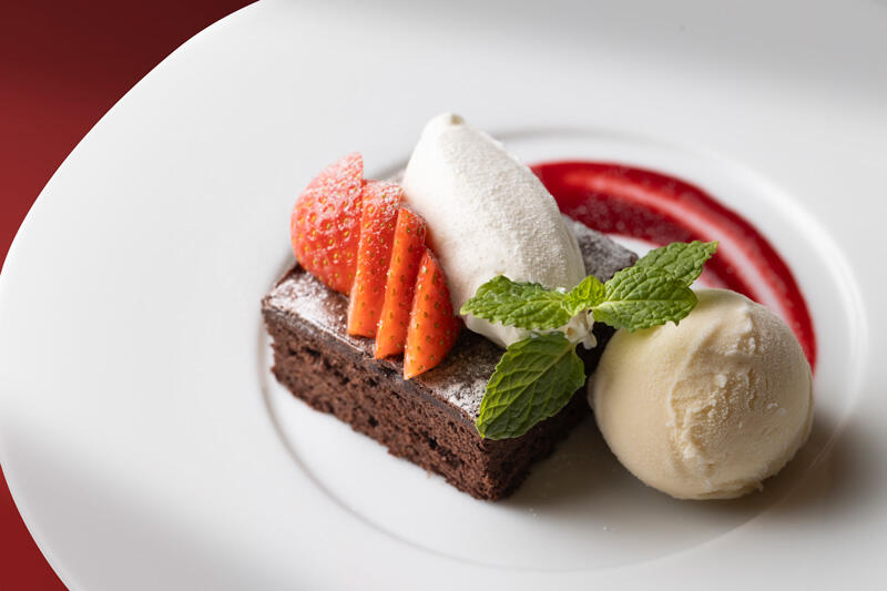 Limited Period Offer Warm Gateau Chocolate with Vanilla Ice Cream