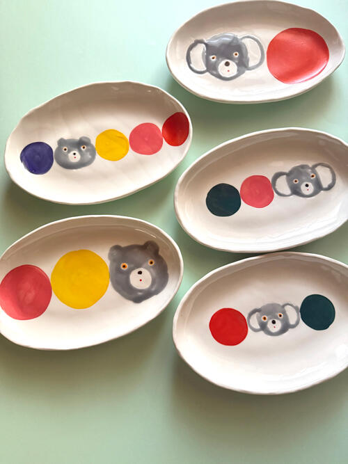 Masuda Hikari Colorful Oval Plate