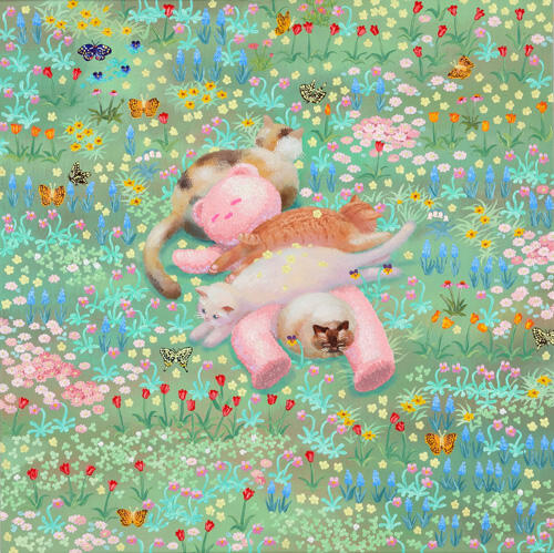 江口綾音《猫の布団》