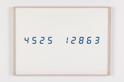 宮島達男 Numerical print for《Sea of Time - TOHOKU》Type A
