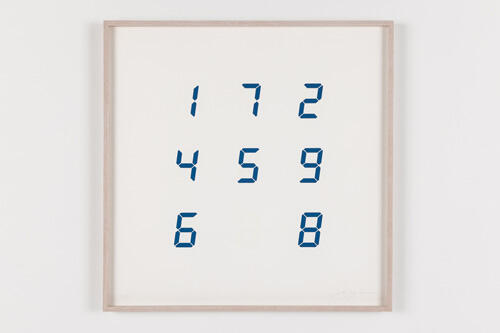 宮島達男 Numerical print for《Sea of Time - TOHOKU》Type B