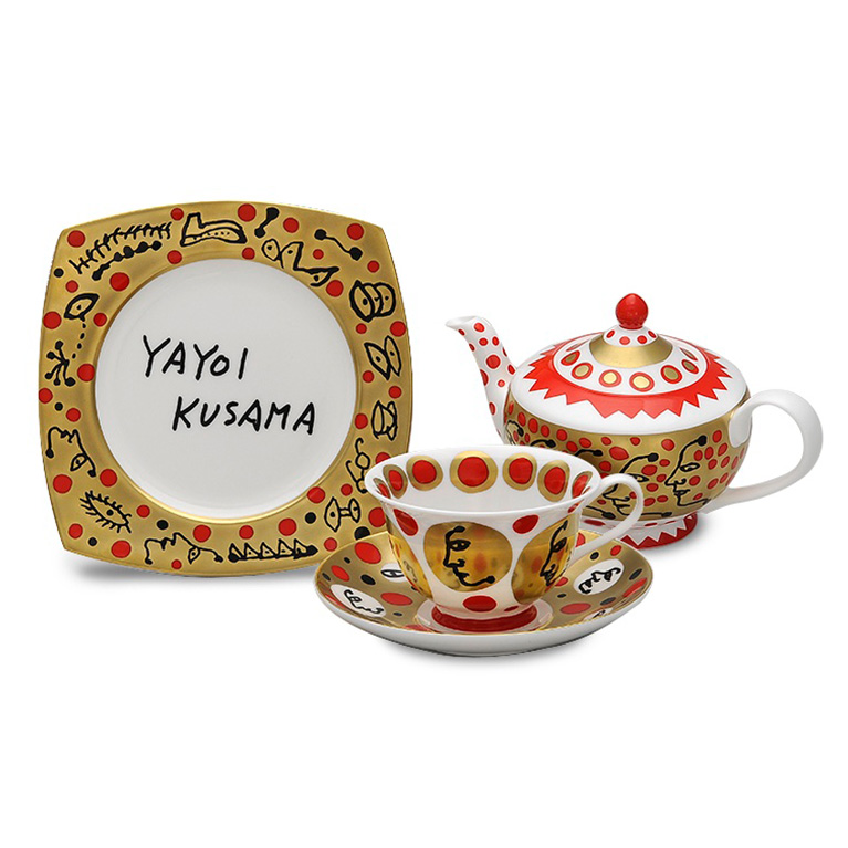 Yayoi Kusama Teaware DREAM Yayoi Kusama Teaware COSMOS